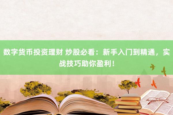 數(shù)字貨幣投資理財 炒股必看：新手入門到精通，實戰(zhàn)技巧助你盈利！