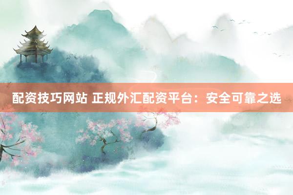 配資技巧網(wǎng)站 正規(guī)外匯配資平臺(tái)：安全可靠之選
