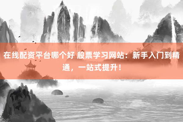 在線配資平臺(tái)哪個(gè)好 股票學(xué)習(xí)網(wǎng)站：新手入門到精通，一站式提升！